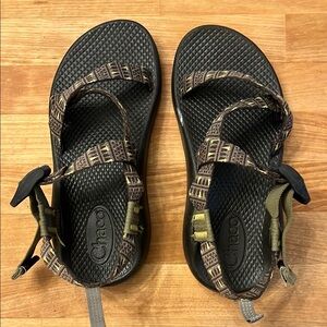 Chaco Strappy Sandals - Black and Brown